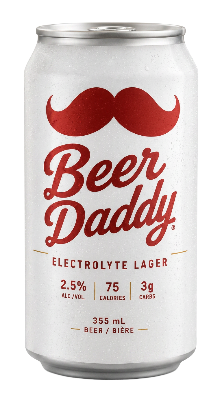 Beer Daddy Electrolyte Lager 355 mL can